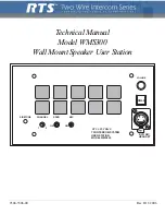 RTS WMS300 Technical Manual предпросмотр