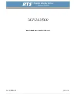 Предварительный просмотр 1 страницы RTS XCP-24-USCO Technical Manual