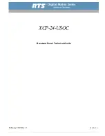 RTS XCP-24-USOC Technical Manual предпросмотр