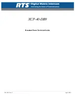 RTS XCP-40-DB9 Technical Manual предпросмотр