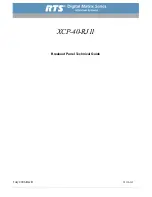 RTS XCP-40-RJ11 Technical Manual предпросмотр