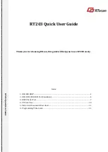 Preview for 1 page of RTscan RT203 Quick User Manual