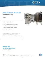 RTT Powder Booths Installation Manual preview