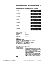 Preview for 2 page of RTW 115 G Series Operating Manual