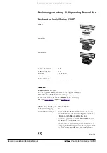 Preview for 2 page of RTW 1205D Series Operating Manual