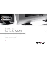 Preview for 3 page of RTW TouchMonitor TM7 Series Operating Manual