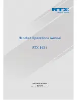 RTX 8431 Operation Manual предпросмотр