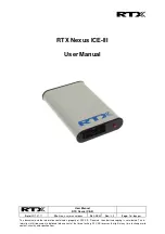 RTX Nexus ICE-III User Manual предпросмотр