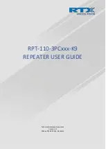 Preview for 1 page of RTX RPT-110-3PC K9 Series User Manual