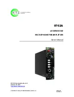 RTZ 9762A Owner'S Manual preview