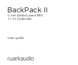 RuarkAudio BackPack II User Manual предпросмотр