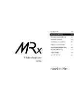 Предварительный просмотр 21 страницы RuarkAudio MRx User Manual