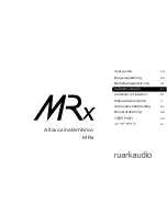 Предварительный просмотр 61 страницы RuarkAudio MRx User Manual