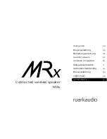 Предварительный просмотр 181 страницы RuarkAudio MRx User Manual