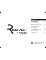 RuarkAudio R7 User Manual предпросмотр