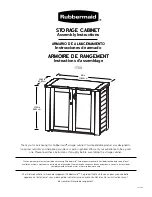 Rubbermaid 1T00 Assembly Instructions Manual предпросмотр