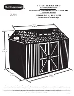 Предварительный просмотр 1 страницы Rubbermaid 2U84 Assembly Instructions Manual