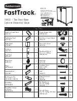 Rubbermaid FastTrack 5M13 Assembly Instructions предпросмотр