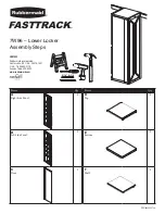 Rubbermaid FASTTRACK 7W96 Manual preview