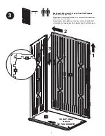 Предварительный просмотр 8 страницы Rubbermaid LARGE VERTICAL STORAGE SHED Assembly Instructions Manual