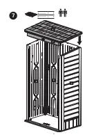 Предварительный просмотр 13 страницы Rubbermaid LARGE VERTICAL STORAGE SHED Assembly Instructions Manual