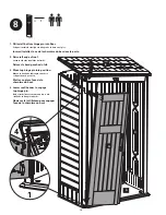 Предварительный просмотр 14 страницы Rubbermaid LARGE VERTICAL STORAGE SHED Assembly Instructions Manual