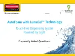 Предварительный просмотр 1 страницы Rubbermaid LumeCel AutoFoam Frequently Asked Questions Manual