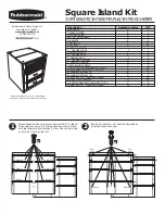 Rubbermaid Square Island Kit Quick Start Manual preview