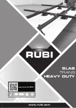 Rubi Slab Trans Heavy Duty Instructions Manual предпросмотр