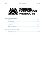 Preview for 1 page of Rubicon Expedition Products Hitch Tent Manual