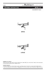 Rubinet 8EFML Assembly Instruction Manual preview