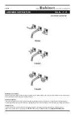 Preview for 1 page of Rubinet LaSalle 1GLAC Assembly Instruction Manual