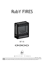 Preview for 1 page of Ruby Fires Mystic Fire RF 10 Manual