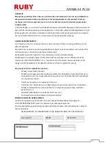 Preview for 19 page of Ruby AROMA 5.0 PLUS Instruction Manual