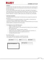 Preview for 37 page of Ruby AROMA 5.0 PLUS Instruction Manual