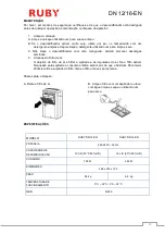 Preview for 24 page of Ruby DN 12 EN Instruction Manual