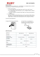 Preview for 36 page of Ruby DN 12 EN Instruction Manual