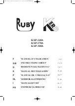 Ruby Kero KSP-240A Instruction Sheet preview