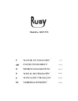 Ruby KSP-270 Instruction Sheet предпросмотр