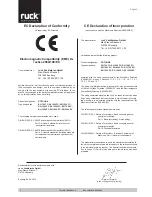 Preview for 4 page of Ruck RLI 1200 EC Assembly And Operating Manual