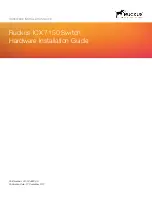 Предварительный просмотр 1 страницы Ruckus Wireless ICX 7150-24 Hardware Installation Manual