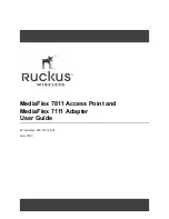 Предварительный просмотр 1 страницы Ruckus Wireless MediaFlex 7111 User Manual