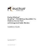 Ruckus Wireless ZF7761CM Installation Manual preview