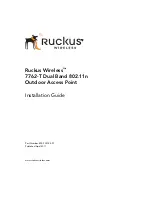 Предварительный просмотр 1 страницы Ruckus Wireless ZoneFlex 7762-T Installation Manual