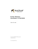 Preview for 1 page of Ruckus Wireless ZoneSwitch 4124 User Manual