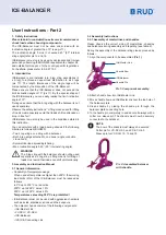 Preview for 2 page of RUD Ice 120 User Instructions