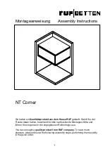 RUF Betten NT Corner Assembly Instructions Manual preview