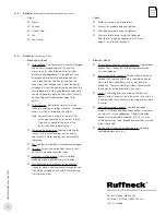 Предварительный просмотр 4 страницы Ruffneck FX5 Series Installation, Operation & Maintenance Instructions Manual