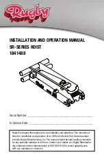 Предварительный просмотр 1 страницы Rugby 1841488 Installation And Operation Manual