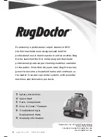 Preview for 2 page of RugDoctor 93300 series User Manual